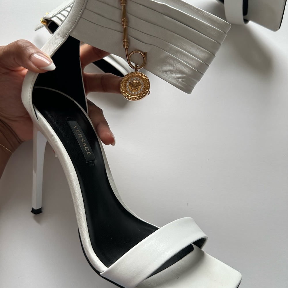 Versace Heels White
